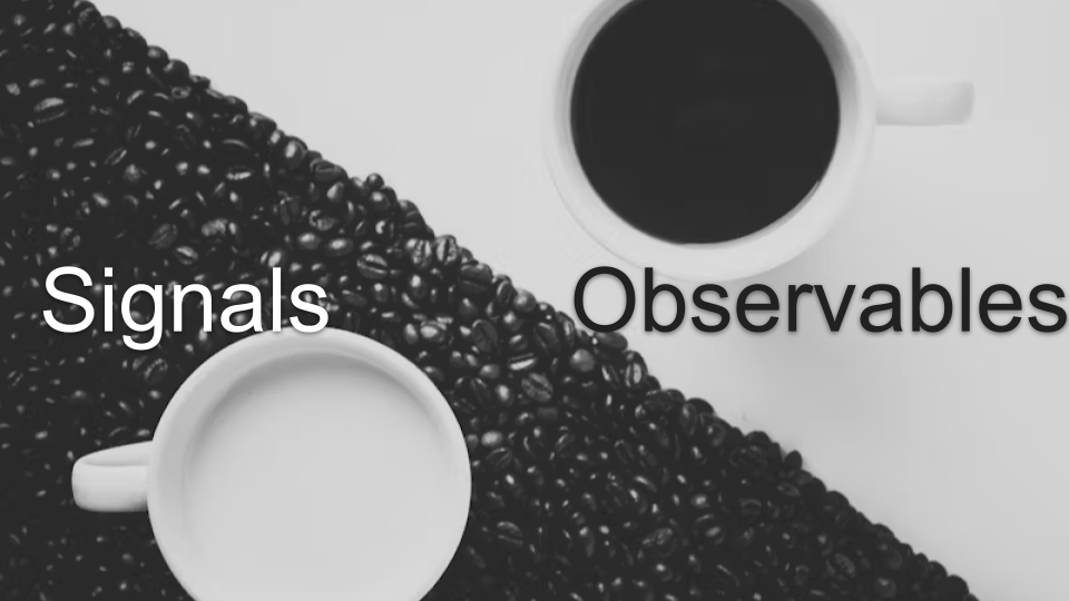 Reactivity in angular applications signals vs observables